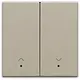 Niko 157-32006 afwerkingsset met lens voor elektronische rolluikschakelaar champagne coated