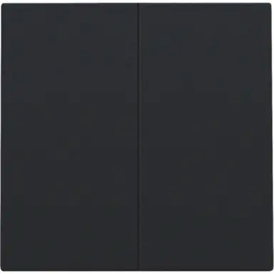 Niko 161-31004 afwerkingsset voor dubbele elektronische schakelaar black coated