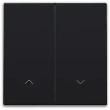 Niko 161-31006 afwerkingsset voor elektronische rolluikschakelaar black coated