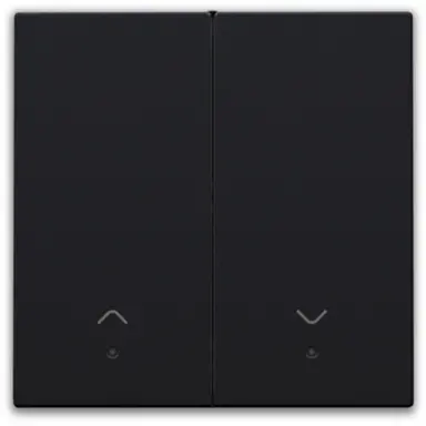 Niko 161-32006 afwerkingsset met lens voor elektronische rolluikschakelaar black coated