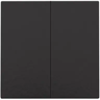 Niko 200-31004 afwerkingsset voor dubbele elektronische schakelaar piano black coated