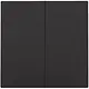 Niko 200-31004 afwerkingsset voor dubbele elektronische schakelaar piano black coated