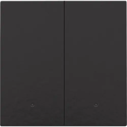 Niko 200-32004 afwerkingsset met lens voor dubbele elektronische schakelaar piano black coated