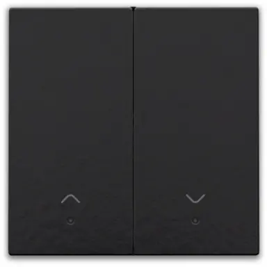 Niko 200-32006 afwerkingsset met lens voor elektronische rolluikschakelaar piano black coated