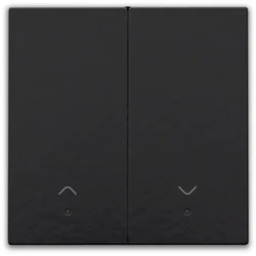 Niko 200-32006 afwerkingsset met lens voor elektronische rolluikschakelaar piano black coated