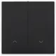 Niko 200-32006 afwerkingsset met lens voor elektronische rolluikschakelaar piano black coated