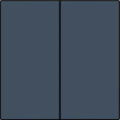 Niko 220-31004 afwerkingsset voor dubbele elektronische schakelaar blue grey coated