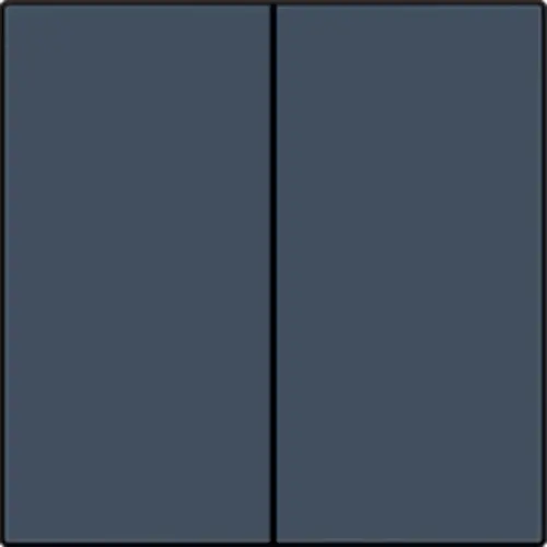 Niko 220-31004 afwerkingsset voor dubbele elektronische schakelaar blue grey coated