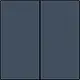Niko 220-31004 afwerkingsset voor dubbele elektronische schakelaar blue grey coated