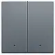 Niko 220-32006 afwerkingsset met lens voor elektronische rolluikschakelaar blue grey coated