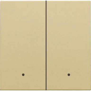 Niko 221-32004 afwerkingsset met lens voor dubbele elektronische schakelaar gold coated