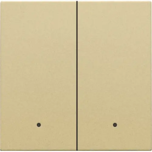 Niko 221-32004 afwerkingsset met lens voor dubbele elektronische schakelaar gold coated