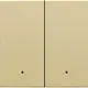 Niko 221-32004 afwerkingsset met lens voor dubbele elektronische schakelaar gold coated