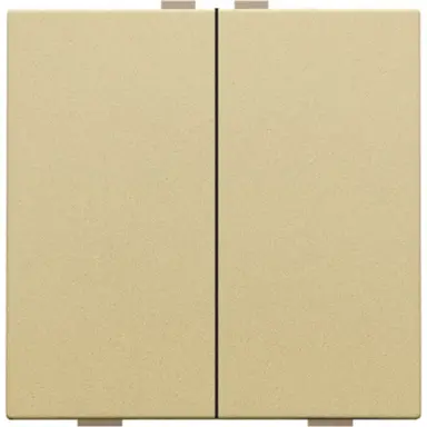 Niko 221-51002 drukknop 2-voudig voor Niko Home Control gold coated