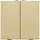 Niko 221-51002 drukknop 2-voudig voor Niko Home Control gold coated