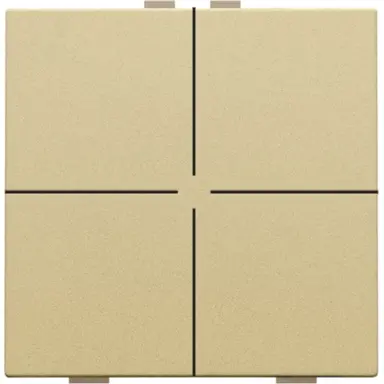 Niko 221-51004 drukknop 4-voudig voor Niko Home Control gold coated
