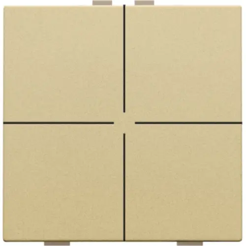 Niko 221-51004 drukknop 4-voudig voor Niko Home Control gold coated