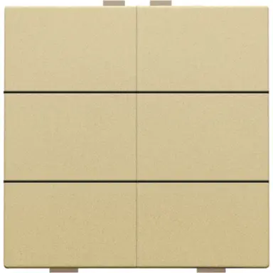 Niko 221-51006 drukknop 6-voudig voor Niko Home Control gold coated