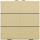 Niko 221-51006 drukknop 6-voudig voor Niko Home Control gold coated
