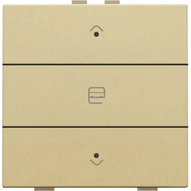 Niko 221-52033 jaloeziebediening 1-voudig met LED voor Niko Home Control gold coated