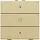 Niko 221-52033 jaloeziebediening 1-voudig met LED voor Niko Home Control gold coated