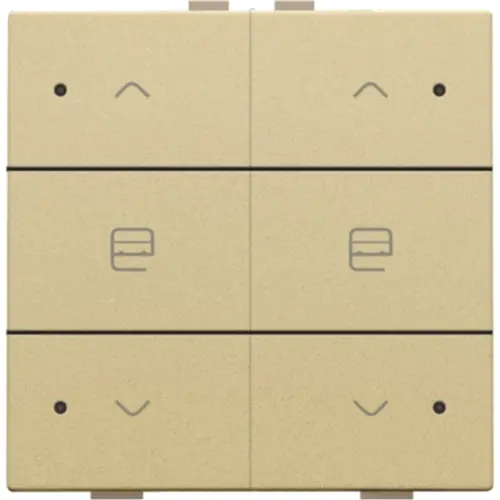 Niko 221-52036 jaloeziebediening 2-voudig met LED voor Niko Home Control gold coated