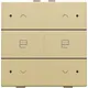 Niko 221-52036 jaloeziebediening 2-voudig met LED voor Niko Home Control gold coated