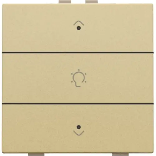 Niko 221-52043 dimbediening 1-voudig met LED en symbool voor Niko Home Control gold coated