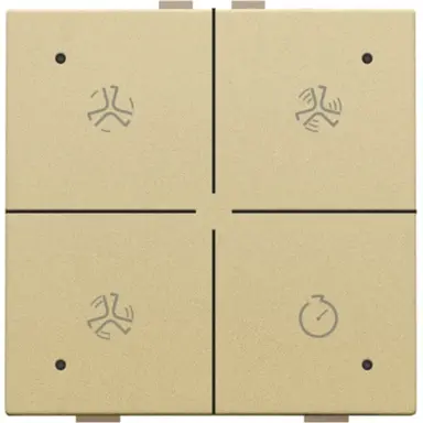 Niko 221-52054 ventilatiebediening met LED voor Niko Home Control gold coated