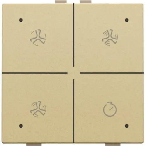 Niko 221-52054 ventilatiebediening met LED voor Niko Home Control gold coated