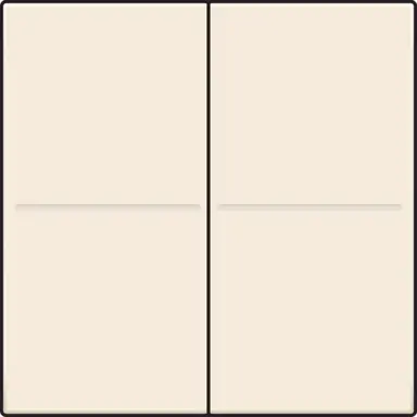 Niko 100-00060 tweevoudige toets voor draadloze wandzender cream