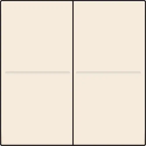 Niko 100-00060 tweevoudige toets voor draadloze wandzender cream
