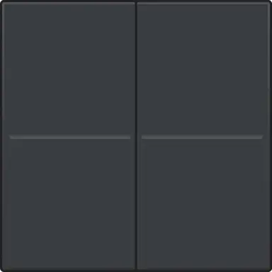 Niko 122-00060 tweevoudige toets voor draadloze wandzender anthracite coated