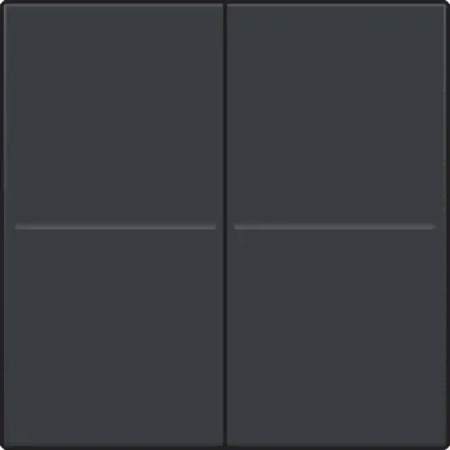 Niko 122-00060 tweevoudige toets voor draadloze wandzender anthracite coated