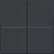 Niko 122-00060 tweevoudige toets voor draadloze wandzender anthracite coated