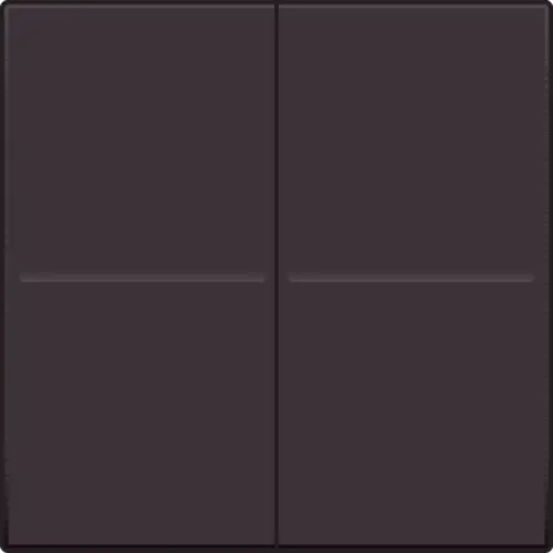 Niko 124-00060 tweevoudige toets voor draadloze wandzender dark brown coated
