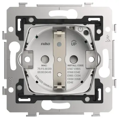 Niko 170-34605 Zigbee geconnecteerd schakelbaar randaarde stopcontact voor Niko Home Control