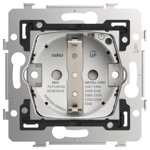 Niko 170-34605 Zigbee geconnecteerd schakelbaar randaarde stopcontact voor Niko Home Control