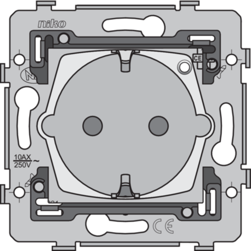 Niko 170-34605 Zigbee geconnecteerd schakelbaar randaarde stopcontact voor Niko Home Control