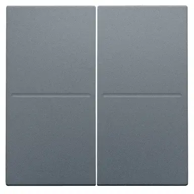 Niko 220-00060 tweevoudige toets voor draadloze wandzender blue grey coated