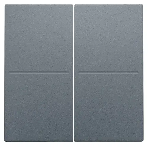 Niko 220-00060 tweevoudige toets voor draadloze wandzender blue grey coated