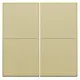 Niko 221-00060 tweevoudige toets voor draadloze wandzender gold coated