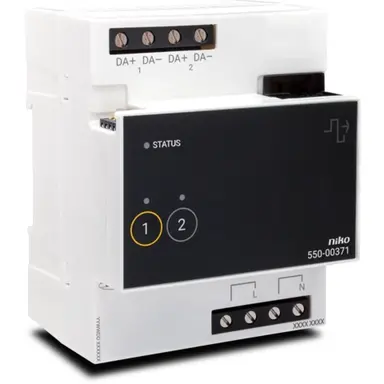Niko 550-00371 DALI-2 broadcastmodule 2-kanaals voor Niko Home Control