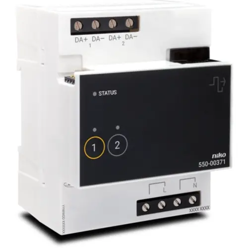 Niko 550-00371 DALI-2 broadcastmodule 2-kanaals voor Niko Home Control