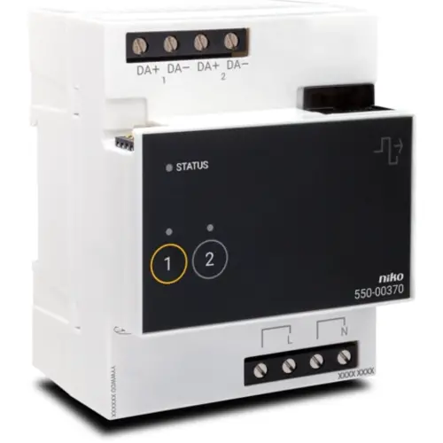 Niko 550-00370 DALI-2 adresseerbare module 2-kanalen voor Niko Home Control
