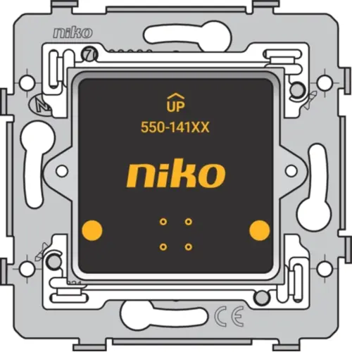 Niko 550-14117 enkelvoudige muurprint met sokkel voor Niko Home Control