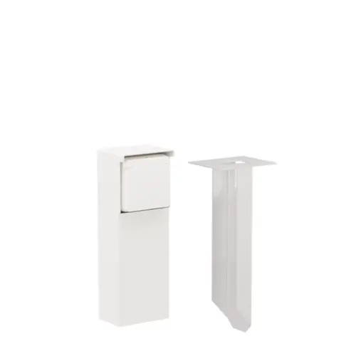 Niko 701-36815 Hydro tuinpaal met grondpin en 1-voudige wandcontactdoos randaarde wit