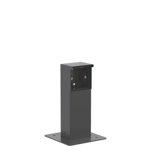Niko 761-36910 Hydro tuinpaal 1-voudig leeg met grondplaat zwart