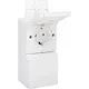Niko 701-37835 Hydro wandcontactdoos 2-voudig randaarde met 2x M20 ingang opbouw insteekklemmen verticaal wit
