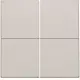 Niko 102-31008 afwerkingsset voor viervoudige schakelaar light grey